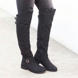 Black Knee-High Boots